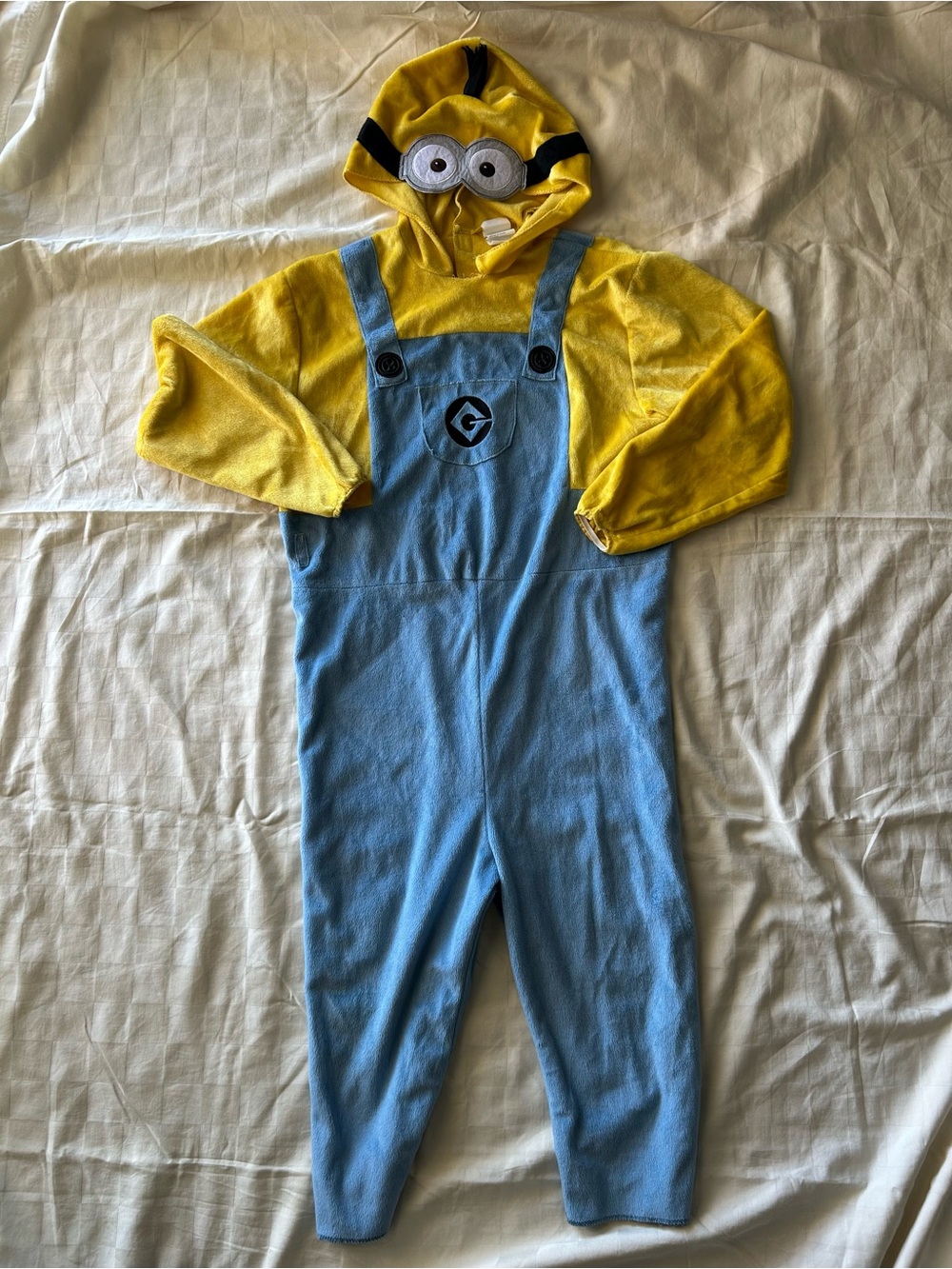 Minions One-Piece Costume Romper - Yellow & Light Blue